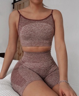 GYM运动文胸 聚拢跑步瑜伽细肩带内衣低强度性感美背健身背心bra