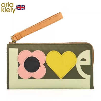 英国钱包女长款OrlaKiely帆布