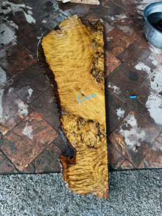 黄金樟瘿木料樱木瘤疤料树榴疤佛珠独板料留疤料干泡台料,大板料