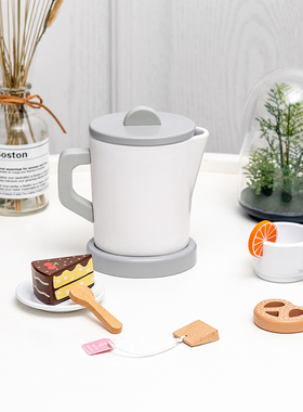 Toy kitchen wooden interactive early education toaster teapo