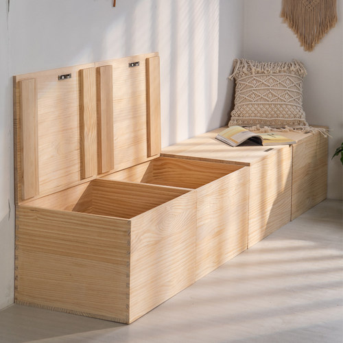 超大号实木箱子户外储物箱收纳箱