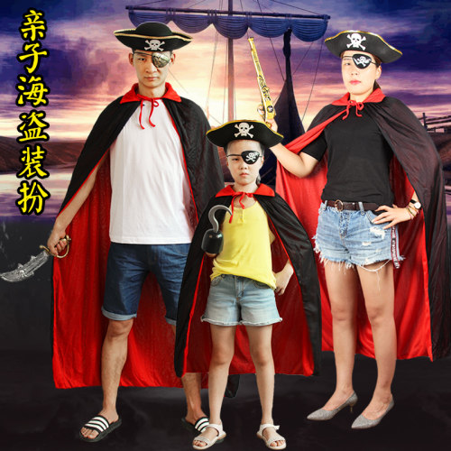 海盗披风服饰亲子圣诞节服装