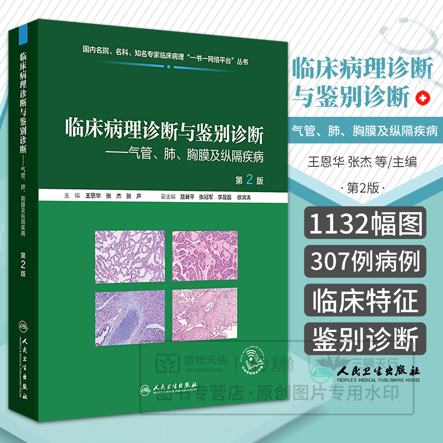 临床病理诊断与鉴别诊断 气管、肺、胸膜及纵隔疾病 第2二版 王恩华 张杰 张声 9787117398619人民卫生