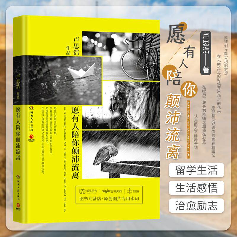 愿有人陪你颠沛流离 卢思浩 著 湖南文艺出版社9787540467883迎接未来告别过去变成自己喜欢的模样 愿我们都被这个世界温柔地爱过