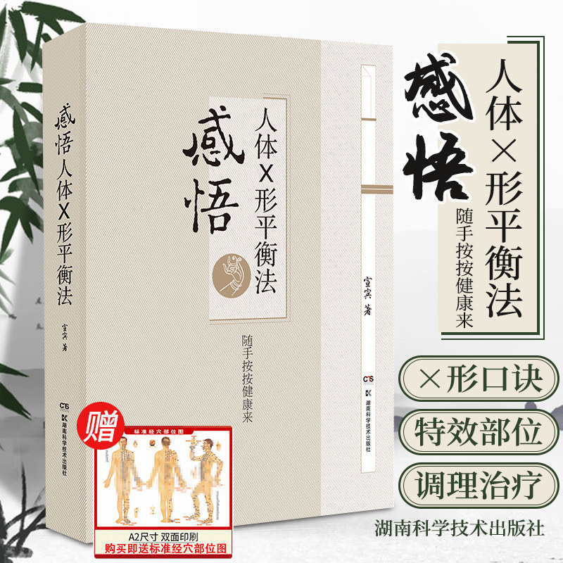 正版 感悟人体X形平衡法 火柴棒医生周尔晋老师的弟子宣宾人体药库学火柴棒医生手记捏捏小手百病消中医推拿按摩保健X型