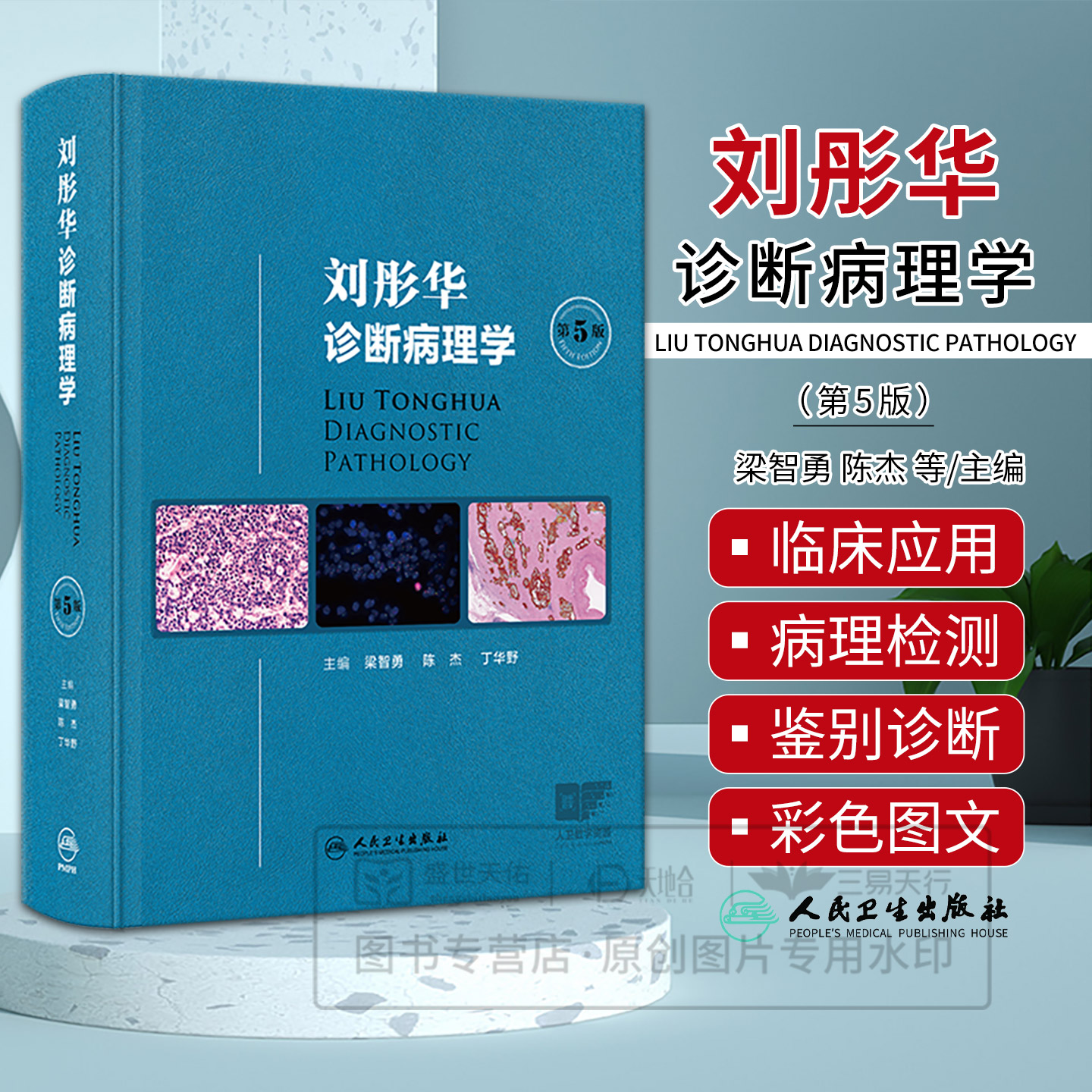 刘彤华诊断病理学 第5五版 梁智勇 陈杰 丁华野 主编 涵盖病理学诊断总则及人体各器官系统疾病的病理诊断知识 人民卫生出版社