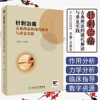 针刺治痛 古典理论的现代解读与重复实践 王震生 中医针刺治疗 疼痛诊治大体方向 临床典型病例分析 人民卫生出版社9787117359238