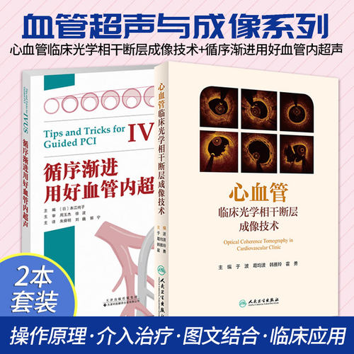 心血管临床光学相干断层成像技术+循序渐进用好血管内超声 2本 OCT内科医学影像心脏病学动脉粥样急性冠脉 人民卫生出版社