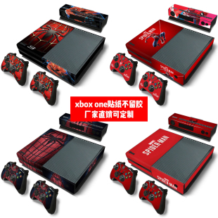 微软Xbox one贴纸Xboxone游戏机贴膜Xbox one贴纸膜蜘蛛侠可定制