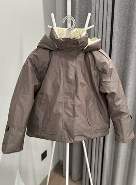 2025冬季新款儿童冲锋衣羽绒服连帽保暖童装夹克90白鸭绒外套上衣