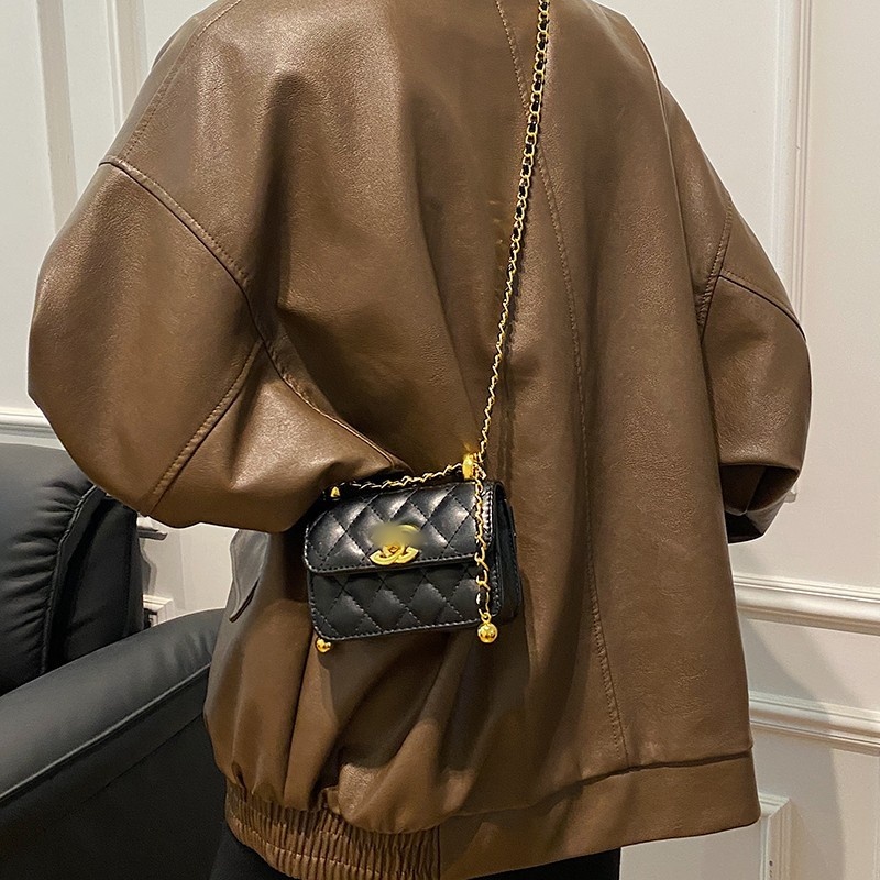 轻奢菱格女包2025新款迷你包