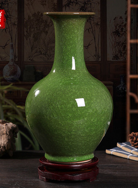 景德镇陶瓷花瓶插花瓷器新中式仿古家居装饰品工艺摆件复古风
