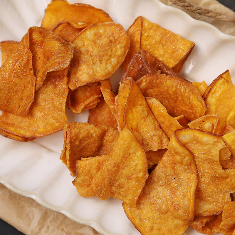 快乐老家香甜地瓜干片烤红薯脆片农家非油炸马铃薯条番薯片500g