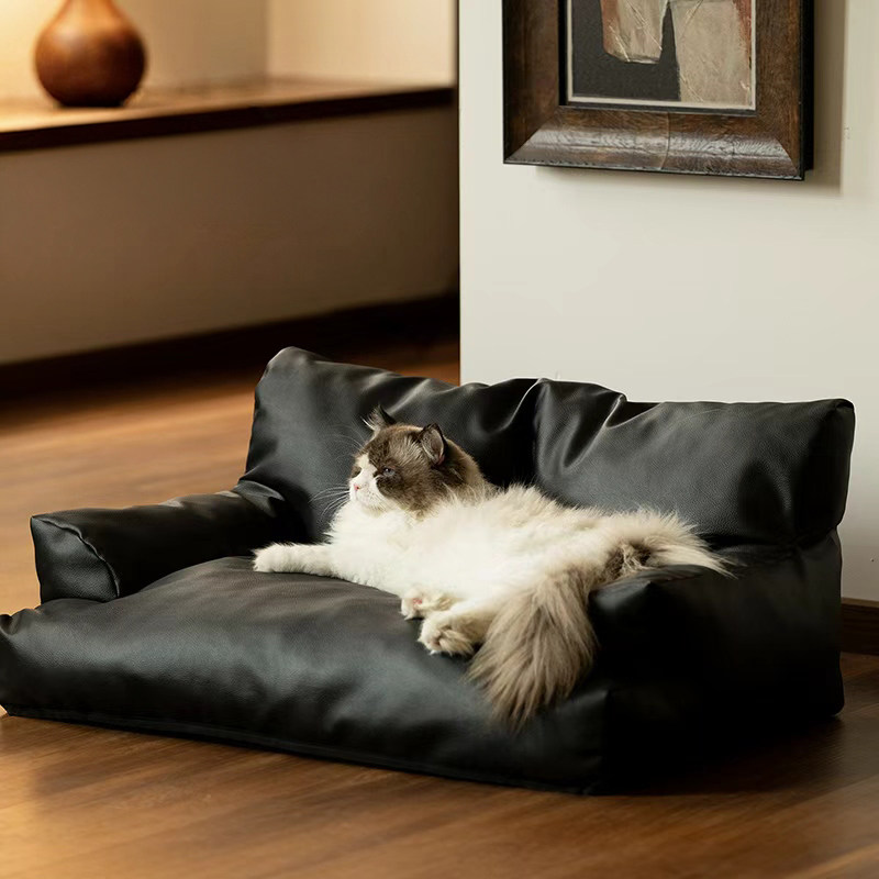 猫抓皮凉感宠物沙发四季通用防水图片