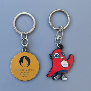 2024巴黎奥运会会徽吉祥物钥匙扣链