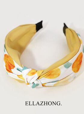 蜜甜显白~发箍头箍甜美可爱发卡清新原创小众发饰减龄黄色多巴胺