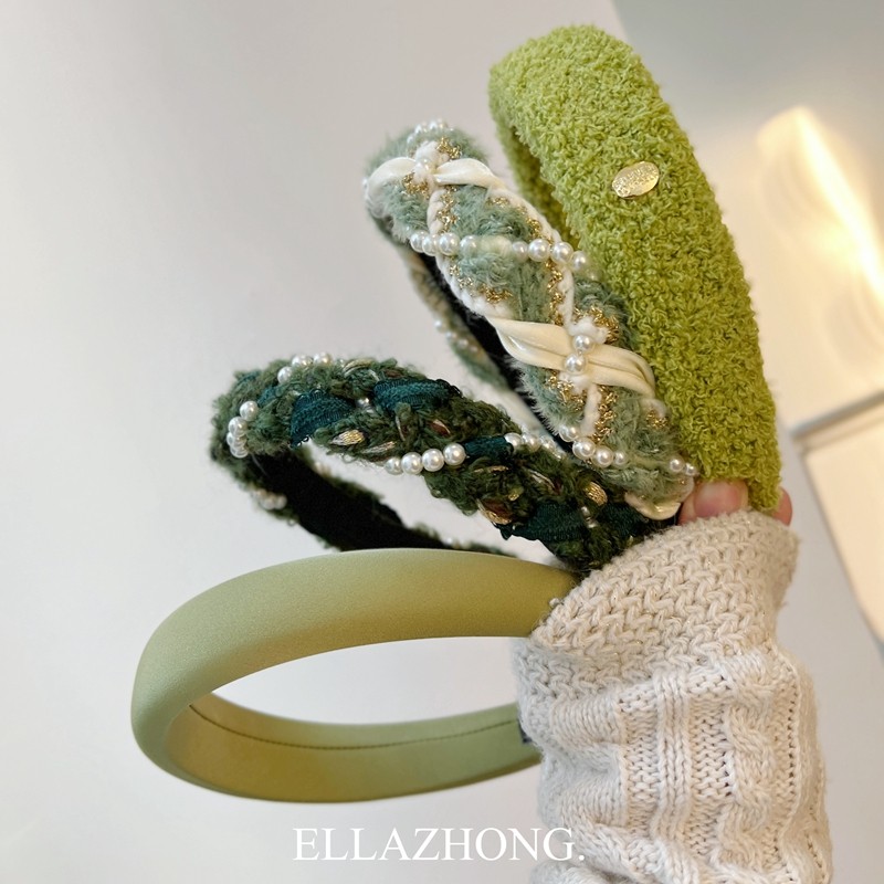 小众薄荷曼波绿色小香风发箍头箍卡珍珠气质法式复古甜美超仙发饰,饰品/流行首饰/时尚饰品新,发饰,淘宝优惠券,粉丝福利购,淘宝优惠卷