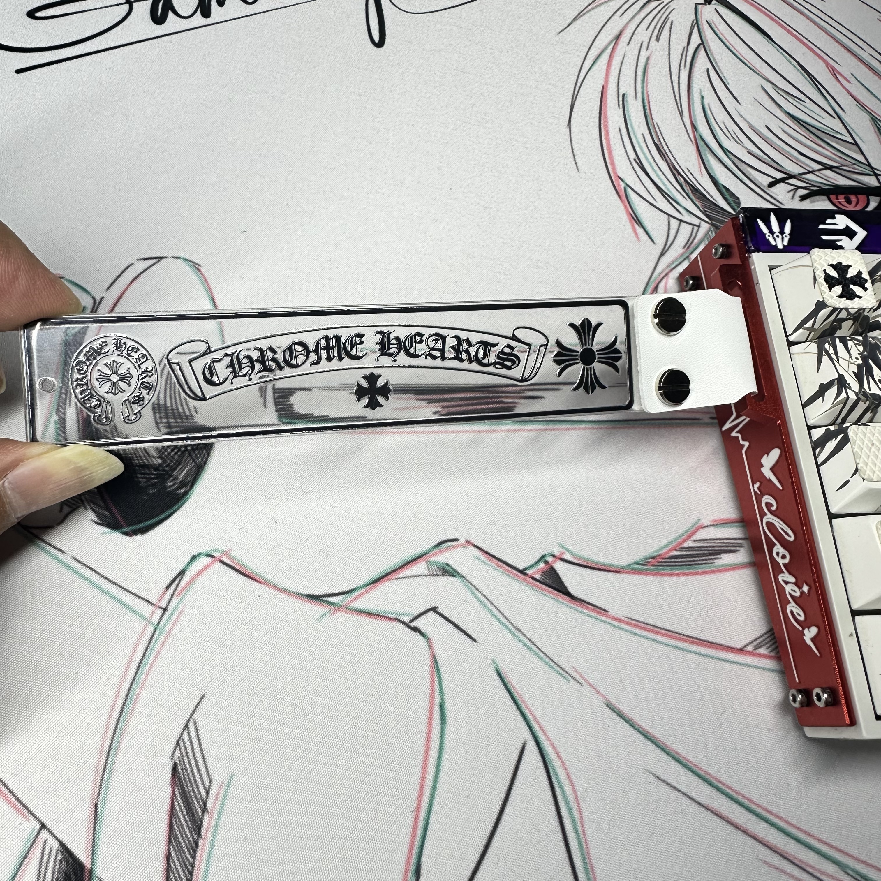 客制化键盘飘带定制个性改装wooting美加狮小蜜蜂通用安装迈从ATK