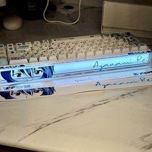 绫波丽狼蛛hero68he灯箱贴卡通猫纸二次元电竞游戏键盘灯罩贴纸