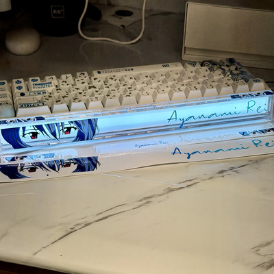 绫波丽狼蛛hero68he灯箱贴卡通猫纸二次元电竞游戏键盘灯罩贴纸