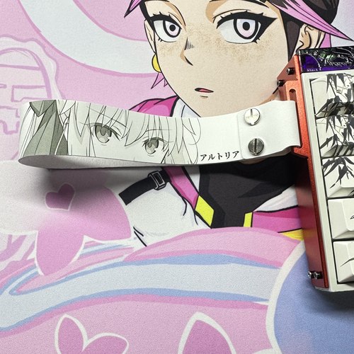 客制化美加个性狮飘带wooting小蜜蜂ATK68键盘飘带通用装饰挂件