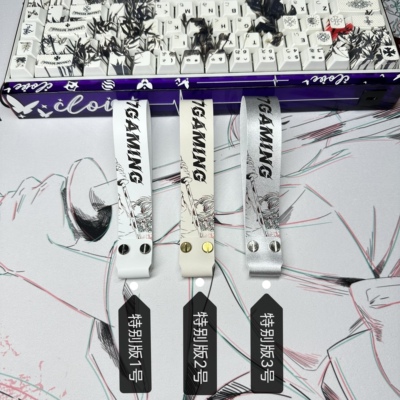 樱之舞特别版超纤皮质通用键盘飘带装饰客制化磁轴改装wooting