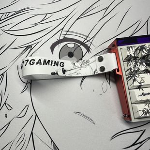 77gaming樱之舞美加狮客制化键盘飘带wooting装饰挂件二次元游戏A