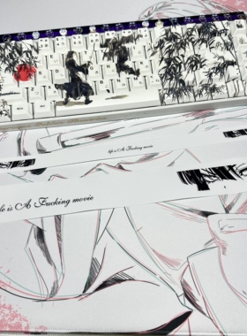 地狱吹雪2狼蛛hero68he/pro灯箱贴纸二次元电竞游戏键盘灯罩贴纸