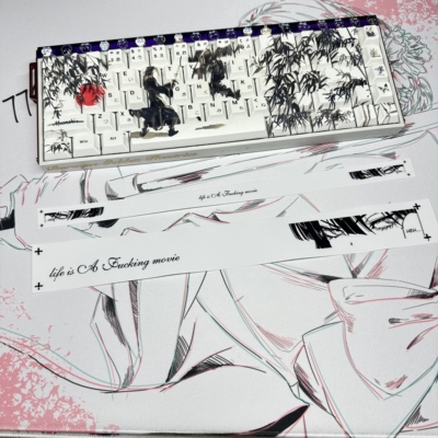 地狱吹雪2狼蛛hero68he/pro灯箱贴纸二次元电竞游戏键盘灯罩贴纸