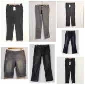 女装 丽莱优雅米罗羊毛加大中码 2026 直筒裤 休闲裤 牛仔裤 子百搭长裤