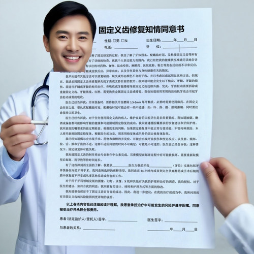 2025新版全套口腔科义齿拔牙补牙根管麻醉治疗知情授权同意书定制