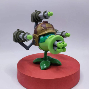 新款加特林机枪豌豆射手埃及法老植物大战僵尸寒冰菜问豌豆玩具