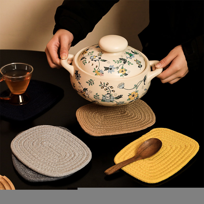 日式棉线加厚桌子隔热垫耐高温