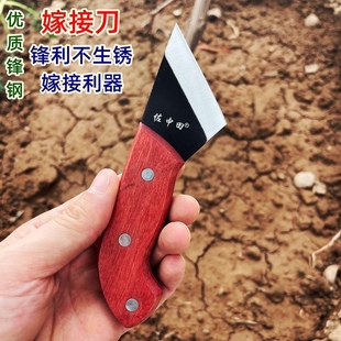 日本手工进口锋钢佐中田嫁接刀接芽刀专业园林园艺削果树嫁接工具