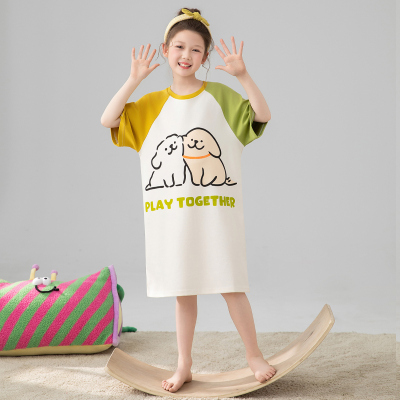 女童睡裙家居服甜美可爱纯棉