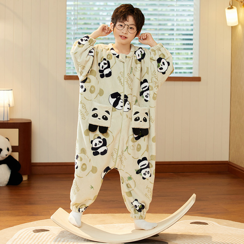 2025珊瑚绒睡袋新款加厚