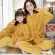 秋冬季 加厚法兰绒大中小童母女亲子家居服 珊瑚绒睡衣女童可爱开衫