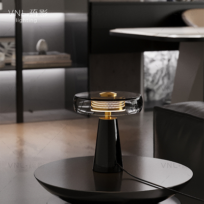 后现代简约大理石台灯轻奢设计师样板间客厅装饰卧室床头玻璃台灯