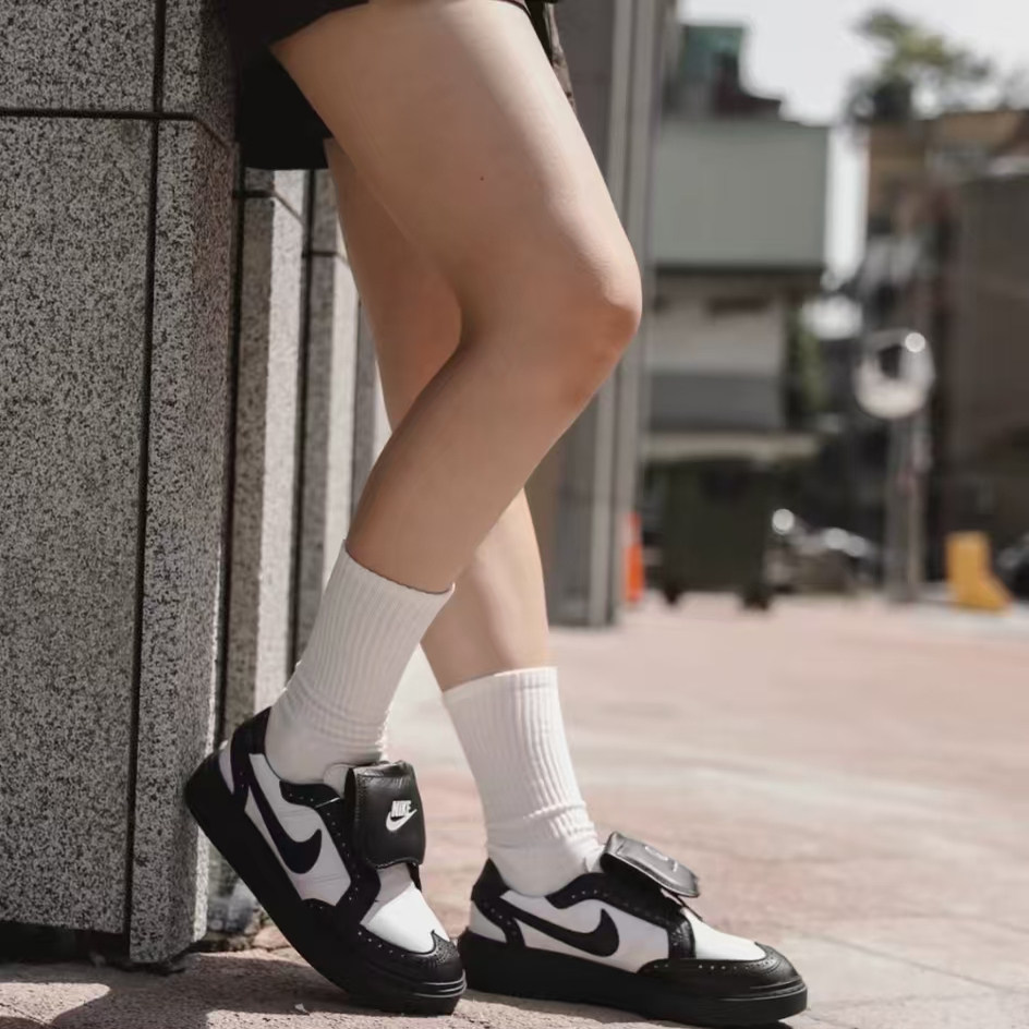 Nike Kwondo小雏菊权志龙4.0熊猫黑白低帮板鞋男女同款DH2482-101