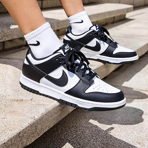 NIKE耐克黑白熊猫板鞋女鞋2025秋新款透气大童鞋运动休闲鞋CW1590