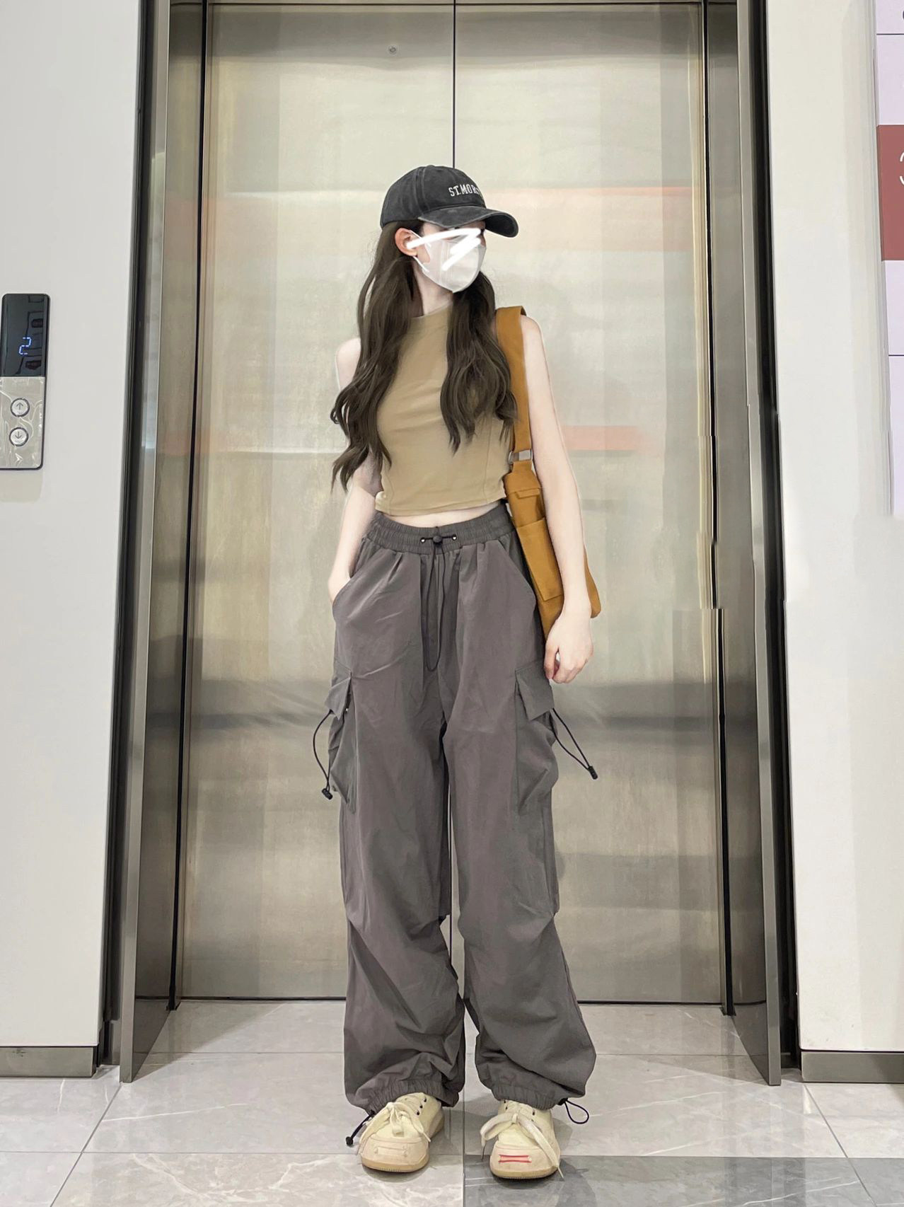 美式复古工装休闲裤女潮流百搭直筒垂感束脚长裤宽松阔腿小众裤子,女装/女士精品,休闲裤,淘宝优惠券,粉丝福利购,淘宝优惠卷