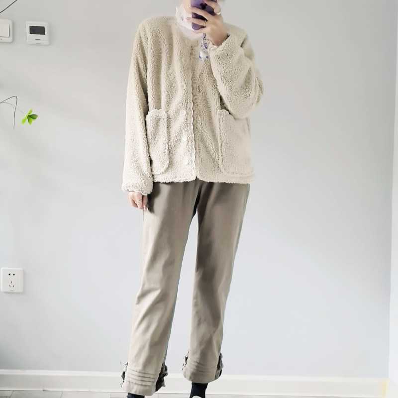 韩国2storyginy松紧腰休闲裤