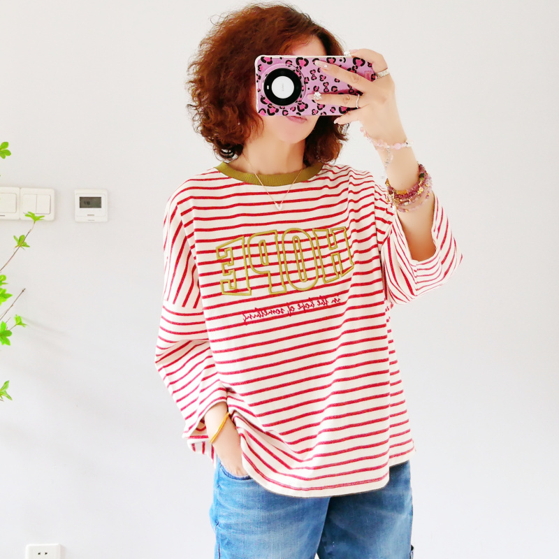 韩国进口guru秋季新款宽松T恤