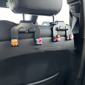 汽车座椅后背挂钩可爱卡通海绵宝宝车载挂勾后排车坐位椅背挂物包