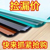 定做钢化玻璃定制桌面茶几餐桌玻璃台面订制圆形长方形异形加厚