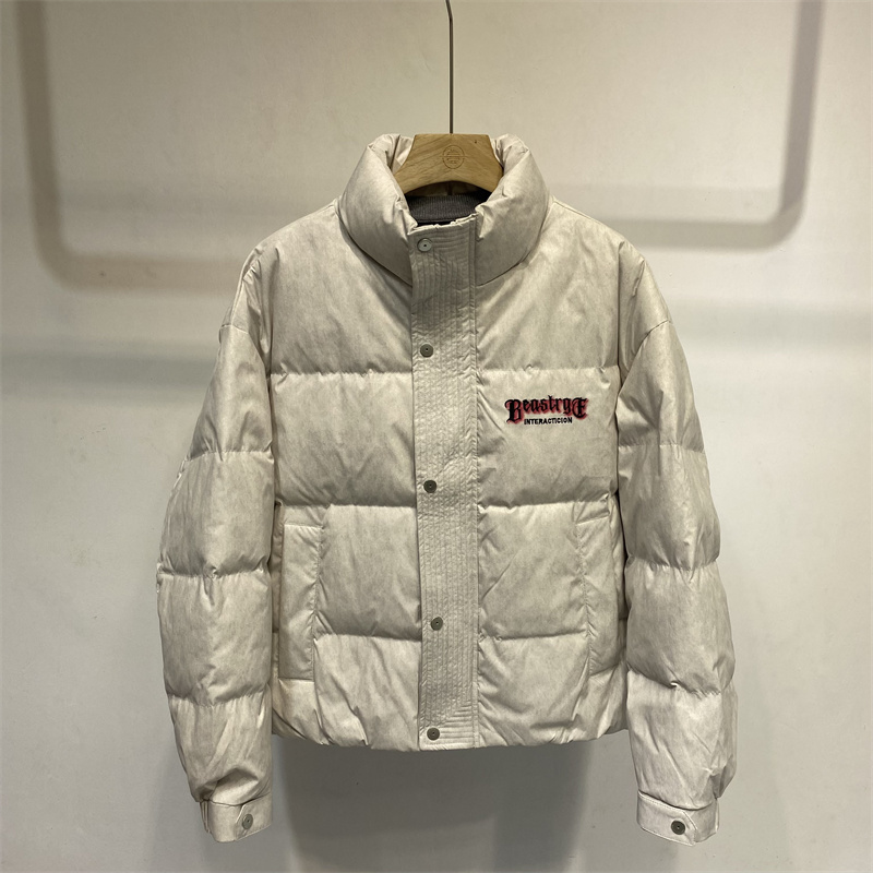 冬季男士字母刺绣羽绒服