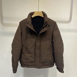 2025冬季新款男士立领羽绒服颗粒质感加厚保暖潮流羽绒服帅气外套