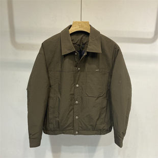 风男士 轻薄保暖修身 翻领短款 新款 男外套夹克潮 羽绒服2025冬季 工装