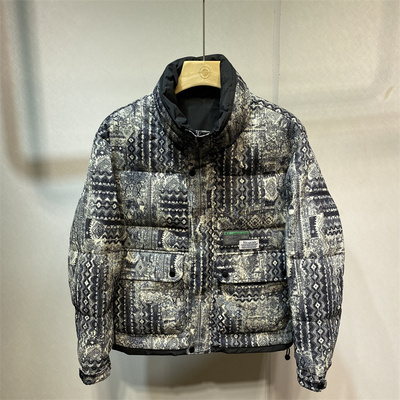 潮牌休闲立领短款羽绒服