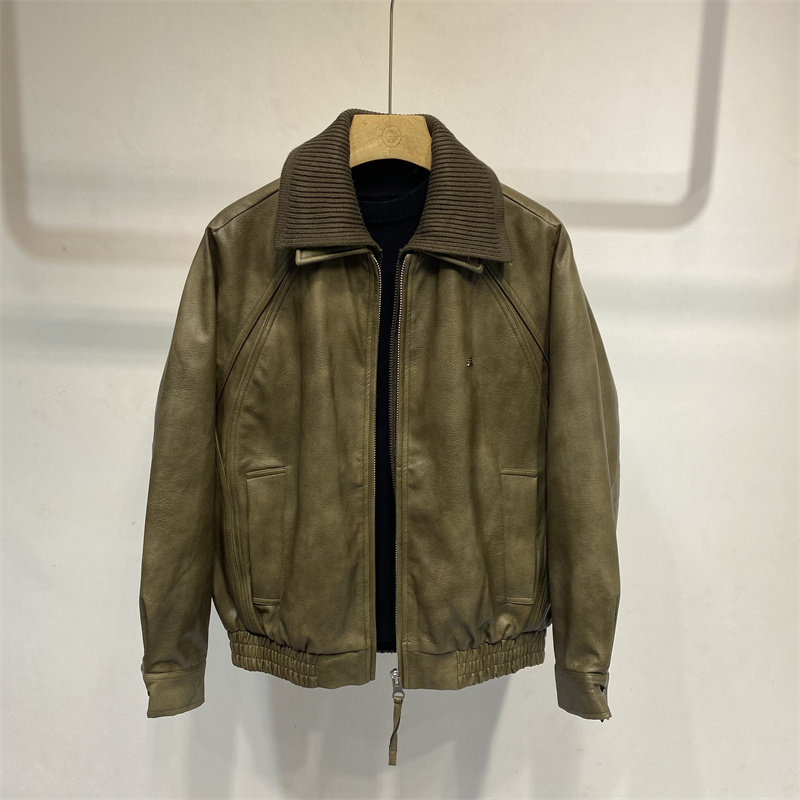 美式复古翻领皮衣外套男短款机车风羽绒夹克百搭帅气保暖帅气上衣,男装,羽绒服,淘宝优惠券,粉丝福利购,淘宝优惠卷
